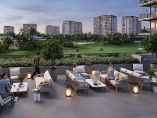 Таунхаусы в новой резиденции Golf Dale с полем для гольфа, бассейнами и клубом, рядом с международным аэропортом, Emaar South, Дубай, ОАЭ