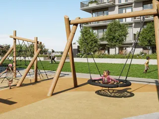 Таунхаусы в новой резиденции Golf Dale с полем для гольфа, бассейнами и клубом, рядом с международным аэропортом, Emaar South, Дубай, ОАЭ