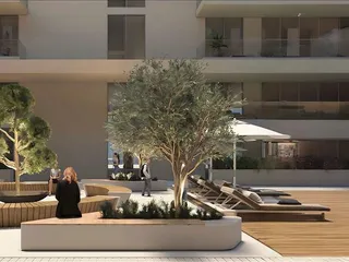 Новая резиденция Laya Courtyard с бассейнами и зоной отдыха на крыше рядом с гольф-клубом, Dubai Studio City, Дубай, ОАЭ