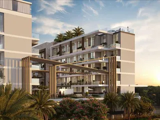 Новая резиденция Laya Courtyard с бассейнами и зоной отдыха на крыше рядом с гольф-клубом, Dubai Studio City, Дубай, ОАЭ