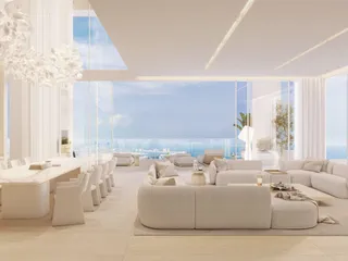 Двухуровневые пентхаусы в новой резиденции The Chedi Private Residences с бассейном, ресторанами и обслуживанием, Al Barsha, Дубай, ОАЭ
