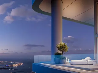 Двухуровневые пентхаусы в новой резиденции The Chedi Private Residences с бассейном, ресторанами и обслуживанием, Al Barsha, Дубай, ОАЭ