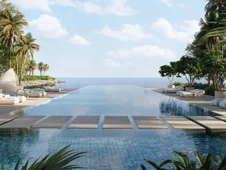 Новый комплекс вилл на берегу океана Jumeirah Asora Bay с бассейнами, оздоровительным центром и панорамными видами, La Mer, Дубай, ОАЭ