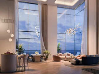 Двухуровневые апартаменты в новой резиденции Sensia с панорамными видами, бассейнами и коворкингами, Port Rashid, Дубай, ОАЭ