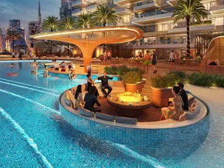 Новая резиденция Safa Gate со спа-зонами и зелеными садами рядом с Бурдж Халифа, Safa Park, Дубай, ОАЭ