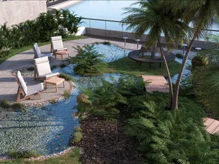 Новая резиденция Jaddaf Waterfront Lumiere Heights с бассейном, садами и панорамным видом рядом со станцией метро, Al Jadaf Waterfront, Дубай