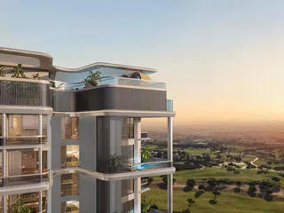 Новый комплекс Golf Grove с бассейном, панорамными видами и клубом, Dubai Production city, Дубай, ОАЭ