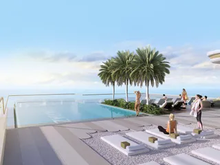 Новый комплекс меблированных апартаментов Beach Walk 4 с бассейном, панорамными видами и выходом на пляж, Dubai Islands, Дубай, ОАЭ