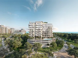 Новый комплекс меблированных апартаментов Beach Walk 4 с бассейном, панорамными видами и выходом на пляж, Dubai Islands, Дубай, ОАЭ