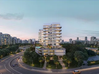 Новый комплекс меблированных апартаментов Beach Walk 4 с бассейном, панорамными видами и выходом на пляж, Dubai Islands, Дубай, ОАЭ