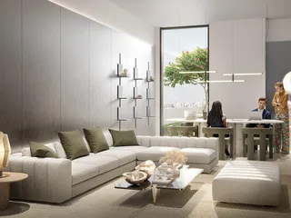 Новая резиденция S1LVA PARK с бассейнами рядом со школой, в зеленом районе JVT, Дубай, ОАЭ