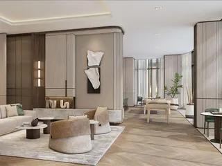 Пентхаус в новой высотной резиденции Atelis с бассейнами, садами и прямым выходом на набережную, Dubai Design District, Дубай, ОАЭ