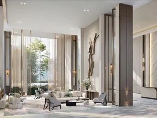 Пентхаус в новой высотной резиденции Atelis с бассейнами, садами и прямым выходом на набережную, Dubai Design District, Дубай, ОАЭ