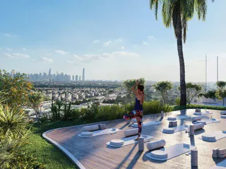 Пентхаусы в новом жилом комплексе Voxa с бассейнами, садом и мини-гольфом, JVT, Дубай, ОАЭ