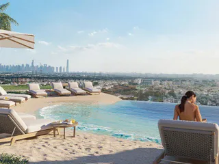 Пентхаусы в новом жилом комплексе Voxa с бассейнами, садом и мини-гольфом, JVT, Дубай, ОАЭ