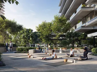 Таунхаусы с террасами на крыше в новой резиденции Altan с инфинити-бассейном, в престижном районе Green Gate District, Дубай, ОАЭ