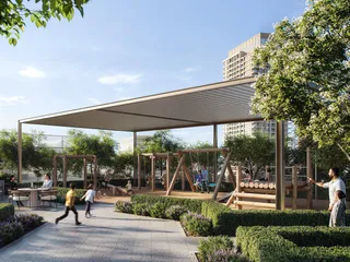 Таунхаусы с террасами на крыше в новой резиденции Altan с инфинити-бассейном, в престижном районе Green Gate District, Дубай, ОАЭ