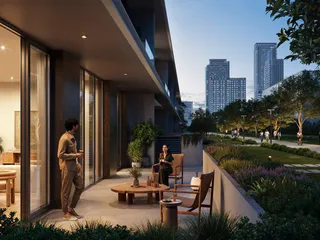 Таунхаусы с террасами на крыше в новой резиденции Altan с инфинити-бассейном, в престижном районе Green Gate District, Дубай, ОАЭ