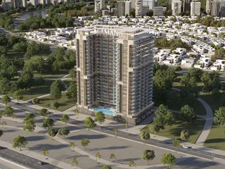 Новый комплекс апартаментов с собственными бассейнами Sky Views в развитом районе IMPZ (Dubai Production City), Дубай, ОАЭ