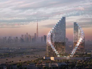 Новый проект Flare с бассейнами и искусственным пляжем, JVT, Дубай, ОАЭ