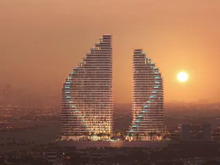 Новый проект Flare с бассейнами и искусственным пляжем, JVT, Дубай, ОАЭ