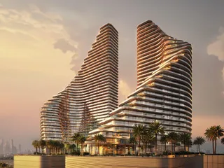 Новый проект Flare с бассейнами и искусственным пляжем, JVT, Дубай, ОАЭ