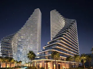 Новый проект Flare с бассейнами и искусственным пляжем, JVT, Дубай, ОАЭ