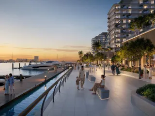 Новый жилой комплекс на берегу моря Aurea с инфинити-бассейном и детскими площадками, Mina Rashid, Дубай, ОАЭ