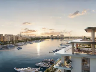 Новый жилой комплекс на берегу моря Aurea с инфинити-бассейном и детскими площадками, Mina Rashid, Дубай, ОАЭ