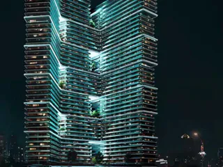 Новая высотная резиденция Sky Terraces с искусственным пляжем и ресторанами, Motor City, Дубай, ОАЭ