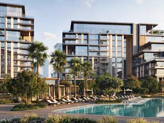 Новый проект City Walk Crestlane 4|5 с бассейнами, лужайками и водными украшениями, Al Wasl, Дубай, ОАЭ