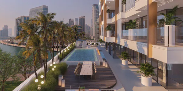 Элитная резиденция Ritz Carlton Residences от Mag Lifestyle с садами и причалом недалеко от Бурдж Халифа, Dubai Creek, Дубай, ОАЭ