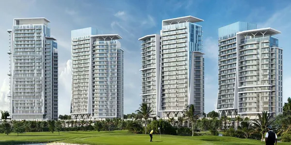 Новая охраняемая резиденция Artesia с отелем рядом с полем для гольфа, в престижном районе Damac Hills, Дубай, ОАЭ