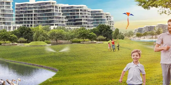 Современная резиденция Loreto с садами и рестораном рядом с гольф-клубом, Damac Hills, Дубай, ОАЭ