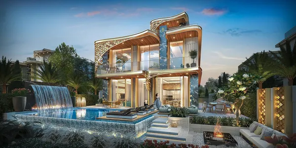 Живописная резиденция Gems Estates рядом с гольф-клубом, район Damac Hills, Дубай, ОАЭ