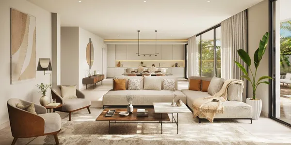 Новые виллы и таунхаусы в закрытой резиденции District 11 Opal Gardens с пляжами, в спокойном жилом районе MBR, Дубай, ОАЭ