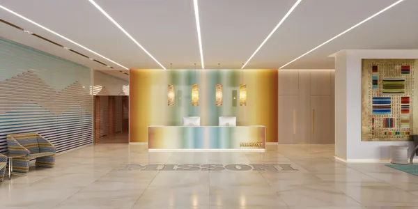 Жилой комплекс Urban Oasis от итальянского дизайнера, на берегу водного канала, с видом на город, Business Bay, Дубай, ОАЭ