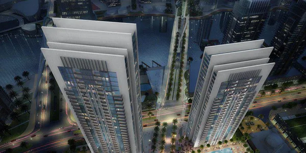 Просторные светлые апартаменты с панорамным видом в проекте Creek Gate, район Dubai Creek Harbour, ОАЭ