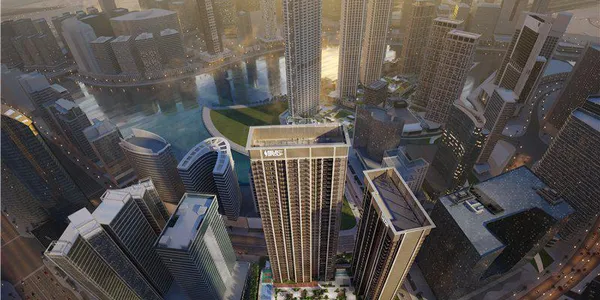 Новая высотная резиденция The Edge с бассейнами и панорамным видом рядом с достопримечательностями, Business Bay, Дубай, ОАЭ