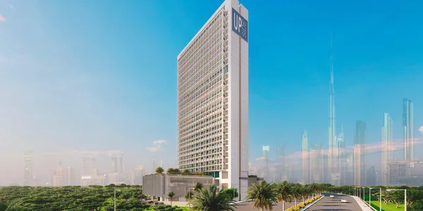 Меблированные апартаменты в новой резиденции Upside с бассейном и конференц-залами, в современном районе Business Bay, Дубай, ОАЭ