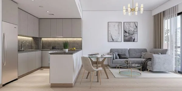 Современная резиденция Amber с бассейнами и ресторанами рядом с автомагистралью и станцией метро, район Jebel Ali Village, Дубай, ОАЭ