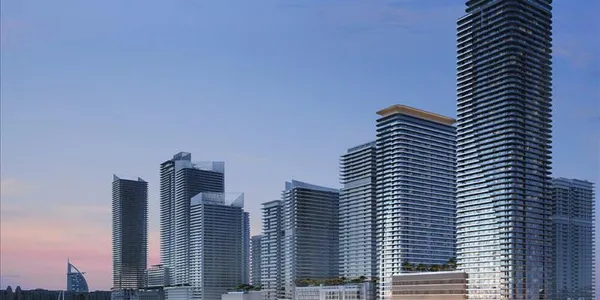 Современная резиденция Seapoint с пляжем и выходом на набережную, Emaar Beachfront, Дубай, ОАЭ