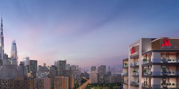 Новая резиденция Mariott Residences с бассейном и рестораном недалеко от канала и Джумейра-Бич, Business Bay, Дубай, ОАЭ