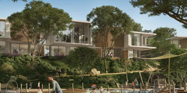 Новый комплекс таунхаусов Shamsa с бассейнами и природным заповедником, Expo City, Дубай, ОАЭ