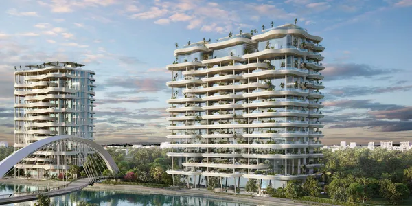 Новая элитная резиденция Casa Canal с бассейном, спа-центром и круглосуточной охраной, Safa Park, Дубай, ОАЭ