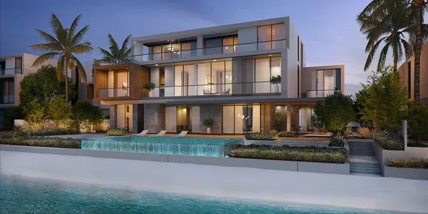 Новый комплекс вилл у воды с бассейном и видом на море Coral villas, Palm Jebel Ali, Дубай, ОАЭ