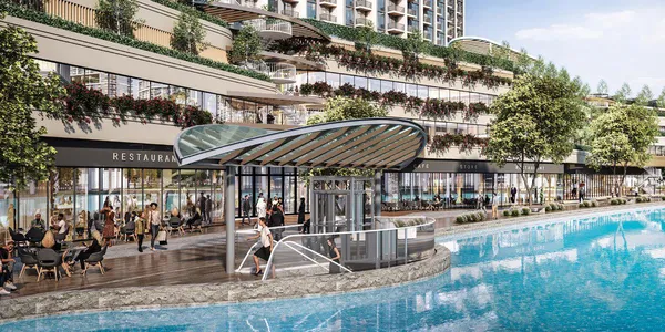 Новая высотная резиденция 360 Riverside Crescent с бассейнами и ресторанами рядом с центром города, Nad Al Sheba 1, Дубай, ОАЭ