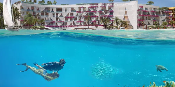 Новая резиденция Marbella с бассейнами, спа-центром и пляжем, Europe Island, Дубай, ОАЭ