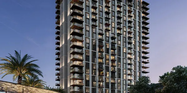 Новая резиденция Oria с садом и бассейнами рядом с каналом, Ras Al Khor, Дубай, ОАЭ