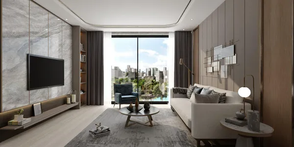 Новая резиденция Trinity с бассейном и аквапарком, Arjan-Dubailand, Дубай, ОАЭ